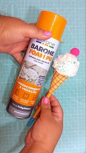 Ponteira sorvetinho usando espuma expansiva #diy #dicas #artesanato #lembrancinhas #manualidades | Mimos da Si Artesanatos
