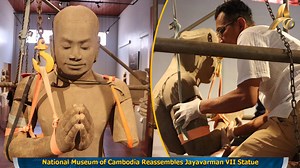 National Museum of Cambodia Reassembles Jayavarman VII Statue #Cambodia #CambodiaNews #Tourism #Asia #ASEAN #EACNews #EACNewsខេមរភាសា #Breakingnews #HotNews | EAC News