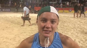 An emotional back to back Aussies win for Elizabeth Forsyth in the Open Female Beach flags under the lights tonight at Broadbeach #aussies2019 #thisisqueensland #wearegoldcoast Currumbin Beach Vikings Surf ClubSurf Life Saving Queensland | Surf Life Saving Australia