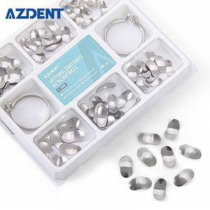 [Hot Item] High Quality Azdent 100 PCS 35 Um Metal Dental Sectional Contoured Matrices