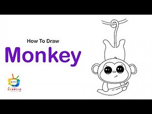 How To Draw A Monkey | Easy Drawing Step By Step | #24