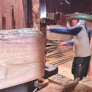 26K views · 379 reactions | A view of sawing big wood in sawmill factory | Sawmill & Woodworking | Facebook