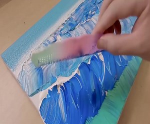 25K views · 429 reactions | Easy painting idea using comb | Art Skills | Facebook