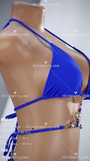 New pure color rhinestone decor sexy exquisite two-piece bikini with mesh beach skirt BA003730