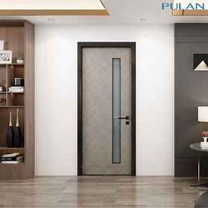 [Hot Item] Modern Solid Core PVC Doors with Teak Wood Finish