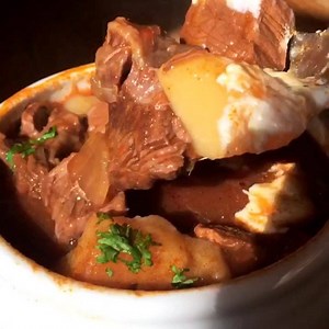 Stay warm with a hot bowl of our Haus Beef Goulash 🥄 | Hofbräu Bierhaus NYC