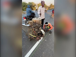 2.5K views · 17 reactions | The Technique of Thermoplastic Paint Road Marking in Indian Traffic Management | Homemade Creative | Facebook