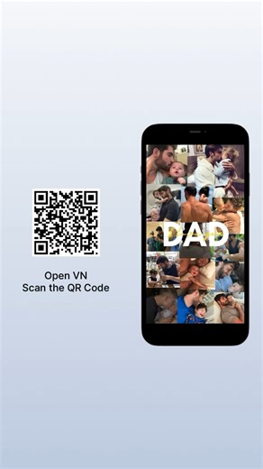 Mario on Instagram: "🎬 Memories unfold. Emotions speak. Turn your clips into a warm and heartfelt Father’s Day video — soft, sincere, and full of love. 💙 📲 Super easy to use: ✔ Open the VN app ✔ Scan the QR code ✔ Drop in your clips & photos 🎯 Perfect for: 👨‍👧‍👦 Father’s Day tribute videos 📸 Family memories & childhood moments 🎞️ Gentle, emotional edits to say “thank you, Dad” No complex tools. No stress. Just love, stories, and appreciation — beautifully edited. 🪄 🫶 Tap. Create. Cele