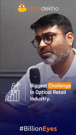 "One of the biggest challenges in the optical retail industry is getting a qualified optometrist and reducing our attrition rate because as soon as they mature, they try to get higher salaries or higher packages which other brands give. Trying to retain them while not bleeding more is a very, very great challenge. And when we go to really smaller towns, we think last-mile logistics is a massive challenge."🤓 #opticalindustry #challenges #optometrist #logistics #cleardekho #billioneyes #reelsinst