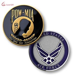 [Hot Item] Made in China Custom Logo Metal Pow Mia Air Force Seal Challenge Coins