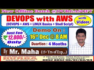 DEVOPS with AWS Offline Training @ DURGASOFT