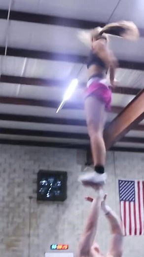 Cheerleader falls on head (stunting) #cheer #stunting #stunt | Journey Beyond