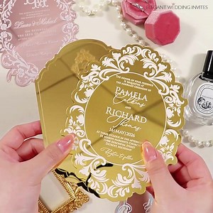 ✨ Mirror Magic: Which Wedding Invitation Do You Love Most, Mirror Rose Gold, Mirror Silver, or Mirror Gold? Find more👉https://reurl.cc/6dkpn6 💰as low as 2.82/pcs #wedding #weddinginvitation #weddinginvitations #acrylicinvitations #luxurywedding #elegantwedding #weddingstationary | ElegantWeddingInvites