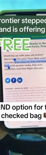 Frontier Airlines is now allowing free carry-on bags on all their flights (here’s how to get it ✅)