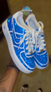 4.4K views · 460 reactions | Blue SPARKLY Sneakers ✨ #glittery Richycustoms.com | Richy Customs | Facebook