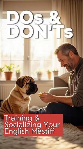 ✅ DOs & ❌ DON'Ts for Training & Socializing Your English Mastiff #dogs #englishmastiff #dogtraining