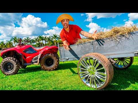 I put 20-inch wheels on the caretaker's cart.