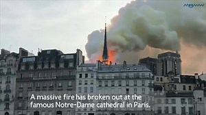 Spire of Paris's Notre-Dame cathedral collapses as huge fire engulfs 850-year-old iconic building | MEAWW