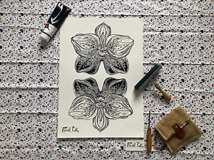 Orchid Flower Floral Print - Etsy UK