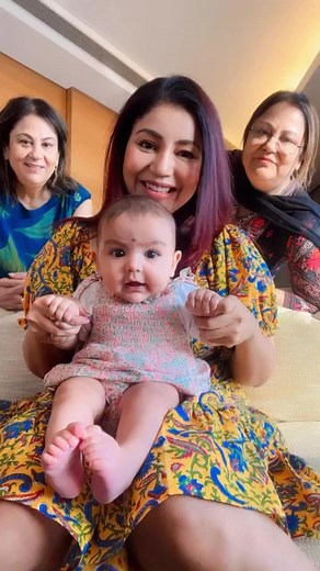 Awwdorable! Debina Bonnerjee with her youngest daughter Divisha #trending #debinabonnerjee #trendingreels #cutebabies | Nevanta