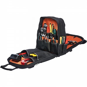 [Hot Item] Large Durable Padded Tools Back Pack Soft Electrician Networking Tool Bag Backpack