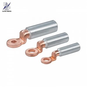 [Hot Item] Electric Wire Connector Lug Terminal Lugs Cable Connect Pin Lugs IEC Lug2 Holes Cable Shoes Oil Plugged Bimetallic Copper