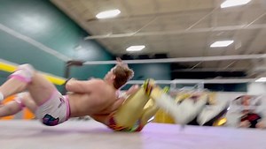 Sliding clothesline by @miami_mike_walker to @reggiecollins19 #Crashandburn | @combat1official Show available now on @independentwrestlingtv #Combat1wrestling #Independentwrestlingtv #IWTV | Wrestling With Unicorns