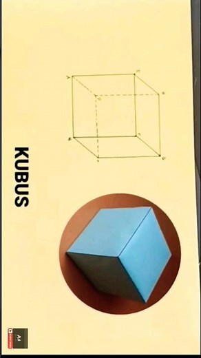 Menggambar Kubus | How to draw a Cube step by step #kubus #cube