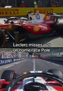 Charles Leclerc misses Monaco pole after wall bump
