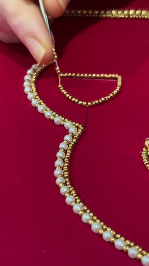 Beautiful Aari Work Bridal Blouse Design | Stone, Mirror, Beads & Thread Work