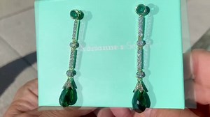 The Titanic Simulated Emerald Earrings Reproductions, With Green Created Crystal and 5A Cubic Zirconia - Etsy