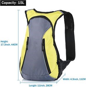 [Hot Item] Lightweight 15L Bike Hydration Backpack Biking Hiking Running Climbing Breathable Pack Bag for Men Women