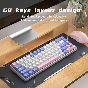 [Hot Item] Cross-Border Customized Wired Mechanical Keyboard 68 Keys Computer Gaming Backlit Mini Keyboard Ka68