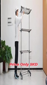Stanless steel 3Layers Clothes Drying Rack Only 5KD Code L390 | Secelly Offers