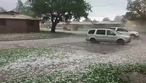 2.3K views · 30 reactions | Hail storm in Cuero. Credit: Cheyenne | Crossroads Today | Facebook