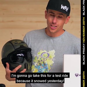 Unboxing the RG1-DX helmet with @mickaelbimboes! www.ruroc.com/blackfriday #Ruroc | Ruroc