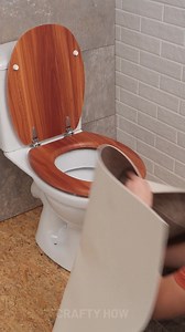 Seamless Vinyl Flooring Around Toilet | Crafty Panda How