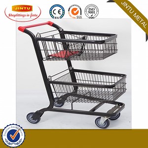 [Hot Item] Supermarket Metal Shopping Trolley From 60L-300L