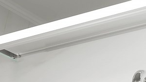 AZDHOME 36 in. W x 30 in. H Rectangular Silver Aluminum Recessed/Surface Mount Lighted Medicine Cabinet with Mirror And Dimming AZD3630V6DCX