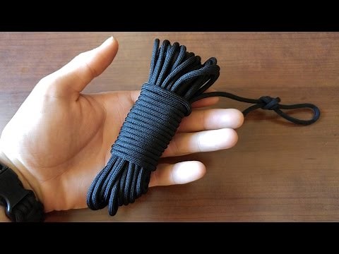 How To Make A Paracord Fast Rope - Best Ways To Bundle/Store Your Cord