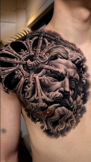 The process of getting a chest piece tattoo! 가슴타투 완성과정 #타투 #타투이스트 #타투잘하는곳 #tattoo #tattooartist