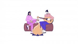 Lagerfeuer spielen Gitarre Freunde Linie 2D: Stockvideos & Filmmaterial (100 % lizenzfrei) 3455401105 | Shutterstock