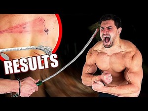 Bodybuilder VS Stinger TACTICAL WHIP XL Experiment *SCARIEST ITEM I'VE TESTED*
