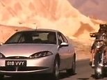 Dennis Hopper drives Ford Cougar in 1990s advert for car