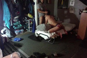 Window Top (I snuck him into my bedroom and made him climb in/out of the window) hehe