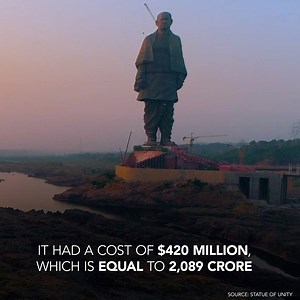 7.3K views · 127 reactions | The Statue of Unity is the statue of Indian statesman Vallabhbhai Patel. | Paper Plane | Facebook