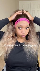 Part 1 of me installing this 26 inch ash blonde wig! #wiginstall #ashblonde | Rayshana Freeman
