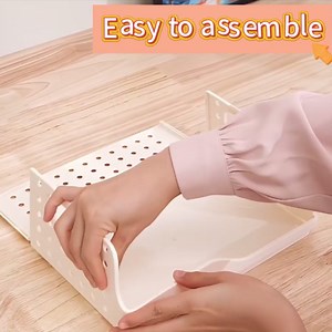 Stackable Desk Organizer, Desktop File Organizers, Tool-Free Assembly Organizer, Stationery, Office Organization(1 Large Black & 2 Small Green).