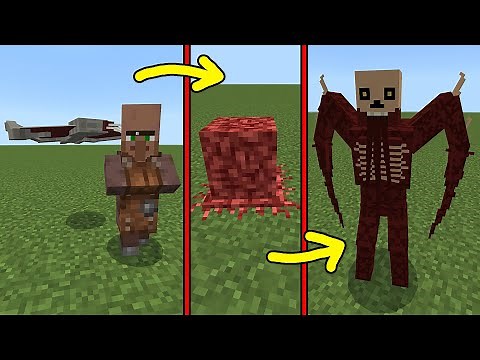 I turned VILLAGER into NECROMORPH Dead Space ADDON in Minecraft PE