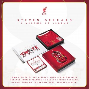 Get a personalised message on your signed shirt from Liverpool Legend, Steven Gerrard🖊️ | Liverpool FC